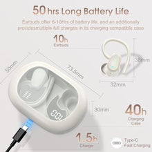 Load image into Gallery viewer, OYIB AI Language Translation Earbuds Real Time, 3-in-1 Translator Earbuds with 6 Translation Modes/164 Language, 50H Bluetooth 5.4 Headphones Translating Device for Travel/Business//Leaning, White, PearlWhite_663
