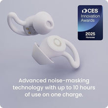 Load image into Gallery viewer, Ozlo Sleepbuds | Comfortable Side Sleeper Headphones | Up to 10 Hours of Bluetooth LE Streaming | Science-Backed Sleep Sounds | Snore Blocking Earbuds, White_1458
