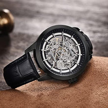 Load image into Gallery viewer, Pagani Design Automatic Mens Watches Skeleton Mechanical Wrist Watch for Men Waterproof Genuine Leather Watchband Luxury Self-Winding Stainless Steel Analog Watch for Men Collection (Full Black 1638), fullblack_8633
