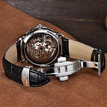 Load image into Gallery viewer, Pagani Design Automatic Mens Watches Skeleton Mechanical Wrist Watch for Men Waterproof Genuine Leather Watchband Luxury Self-Winding Stainless Steel Analog Watch for Men Collection (Full Black 1638), fullblack_8634
