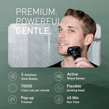 Load image into Gallery viewer, Panasonic ARC5 Electric Razor for Men with Pop-Up Trimmer, Wet/Dry 5-Blade Electric Shaver with Intelligent Shave Sensor and Multi-Flex Pivoting Head, ES-LV65-S (Silver)_7
