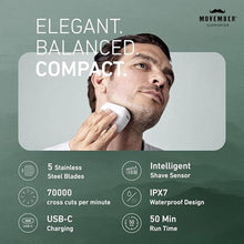 Load image into Gallery viewer, Panasonic ARC5 Palm-Sized Foil Shaver, Powerful Travel Electric Razor for Men, USB-C Charge Wet/Dry, Easy-Clean Luxury Japanese 5-Blade, Smooth &amp; Precise Cut w/Smart Sensor (Natural Sea Stone), Whitenagori_394
