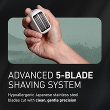 Load image into Gallery viewer, Panasonic ARC5 Palm-Sized Foil Shaver, Powerful Travel Electric Razor for Men, USB-C Charge Wet/Dry, Easy-Clean Luxury Japanese 5-Blade, Smooth &amp; Precise Cut w/Smart Sensor (Natural Sea Stone), Whitenagori_395
