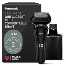 Load image into Gallery viewer, Panasonic ARC6 Electric Razor for Men Face, Wet/Dry Foil Shavers for Men, Premium Automatic Cleaning and Charging Station, Ultra-Fast 6-Blade &amp; Pop-Up Trimmer - ES-LS9A-K (Black)_1
