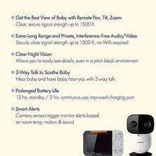 Load image into Gallery viewer, Panasonic Baby Monitor with Camera and Audio, 3.5 Color Video Baby Monitor, Extra Long Range, Secure Connection, 2-Way Talk, Soothing Sounds, Remote Pan, Tilt, Zoom,1 Camera, KX-HN4001W (White/Black), WhiteBlack_57
