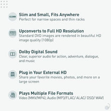 Load image into Gallery viewer, Panasonic Blu Ray DVD Player with Full HD Picture Quality and Hi-Res Dolby Digital Sound, DMP-BD90P-K, Black_77
