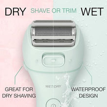 Load image into Gallery viewer, Panasonic Electric Bikini Trimmer, Waterproof Full-Body Cordless Electric Razors for Women Legs with Bikini Attachments, 3 Hypoallergenic Blades, for Travel, Shower, and Everyday Use - ES-AWL6AG, Mint_273
