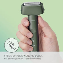 Load image into Gallery viewer, Panasonic Electric Razor for Men, Wet Dry Shaver with 3-Blade Cutting System, Ergonomic Handle and USB-C Charging- ES-RM3B-G, Green_267
