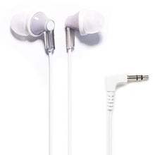 Load image into Gallery viewer, Panasonic ErgoFit Wired Earbuds, In-Ear Headphones with Dynamic Crystal-Clear Sound and Ergonomic Custom-Fit Earpieces (S/M/L), 3.5mm Jack for Phones and Laptops, No Mic - RP-HJE120-S (Silver)_1
