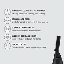 Load image into Gallery viewer, Panasonic Facial Hair Trimmer for Sensitive Skin, Unisex Detailer with Flexible Head, Gentle on Acne, Includes 2 Eyebrow Attachments, Wet/Dry Facial Trimmer for Men and Women - ER-GM40-K (Black)_8488
