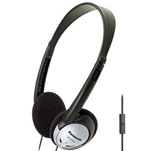 Load image into Gallery viewer, Panasonic Headphones, On-Ear Lightweight Earphones with Microphone and XBS for Extra Bass and Clear, Natural Sound, 3.5mm Jack for Phones and Laptops, Work from Home - RP-HT21M (Black &amp; Silver)_1
