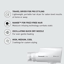 Load image into Gallery viewer, Panasonic nanoe Compact Hair Dryer EH-NA2C-W (White) - Japanese Nanoe Techonology, Foldable Travel Blow Dryer with Oscillating Quick Dry Nozzle, 1400W Lightweight Portable Hair Dryer, Anti-Frizz_1018
