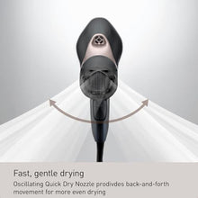 Load image into Gallery viewer, Panasonic Nanoe Salon Hair Dryer with Oscillating Quickdry Nozzle, Diffuser &amp; Concentrator Attachments, 3 Heat &amp; 2 Speed Settings, Japanese Technology for All Hair Types EH-ANA6HN (Black/Pink Gold)_406
