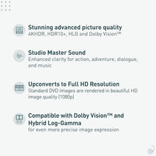 Load image into Gallery viewer, Panasonic Premium 4K Blu Ray Player, UHD DVD Blu Ray Player with Hi-Res Sound, 4K VOD Streaming, HDR10+ and Dolby Vision, DP-UB450 (Black)_419
