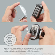 Load image into Gallery viewer, Panasonic Shaver Replacement Outer Foil and Inner Blade Set WES9032P, Compatible with ARC5 5-Blade Shavers ES-LV97-K, ES-LV67-K, ES-LV95-S, ES-LV65-S, Silver_8261
