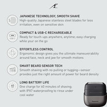 Load image into Gallery viewer, Panasonic Swipe Right Travel Shaver for Men, Portable Electric Razor for Men with USB-C Charging, 3-Blade Cutting System and Beard Sensor Technology, Wet/Dry Use, ES-CM3A-K, Black_97

