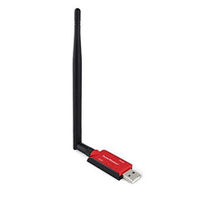 Load image into Gallery viewer, Panda Wireless PAU0B AC600 Dual Band (2.4GHz and 5GHz) Wireless N USB Adapter W/High Gain Antenna - Windows 7/8/8.1/10/11, Zorin, Mint, Ubuntu, openSUSE, Fedora, Kali Linux and Raspbian, Red_1
