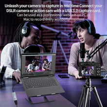 Load image into Gallery viewer, Papeaso Video Capture Card, 4K HDMI to USB/USB C 3.0 Capture Card, 1080P 60FPS Video Capture Device, for Streaming, Teaching,Gaming, Video conferencing or Live Broadcasting, Grey_6818
