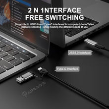 Load image into Gallery viewer, Papeaso Video Capture Card, 4K HDMI to USB/USB C 3.0 Capture Card, 1080P 60FPS Video Capture Device, for Streaming, Teaching,Gaming, Video conferencing or Live Broadcasting, Grey_6819
