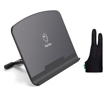 Load image into Gallery viewer, Parblo PR 100 Universal Tablet Stand with PR01 Drawing Glove,Adjustable from 10 to 16 inch for Drawing Tablets, Monitors, black_1
