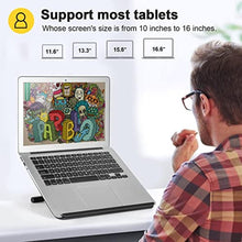 Load image into Gallery viewer, Parblo PR 100 Universal Tablet Stand with PR01 Drawing Glove,Adjustable from 10 to 16 inch for Drawing Tablets, Monitors, black_8646
