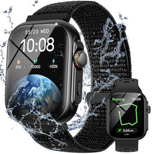 Load image into Gallery viewer, Parsonver Built-in GPS Smart Watch for Men Women with Bluetooth Calling, GPS Fitness Activity Tracker 100+ Sport Modes, Heart Rate Sleep Monitor, Waterproof Pedometer for Android &amp; iPhone(Two Bands), Black_1
