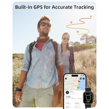 Load image into Gallery viewer, Parsonver Built-in GPS Smart Watch for Men Women with Bluetooth Calling, GPS Fitness Activity Tracker 100+ Sport Modes, Heart Rate Sleep Monitor, Waterproof Pedometer for Android &amp; iPhone(Two Bands), Black_2055
