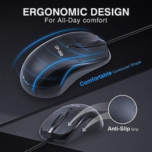 Load image into Gallery viewer, PAWHITS Mechanical Mouse Com Port RS232, 9-Pin Interface Square Port, Black_564
