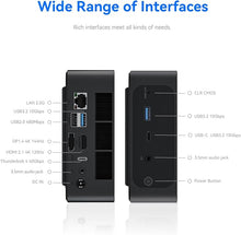 Load image into Gallery viewer, Beeelink SEI Mini PC with Intel Core i7-12700H 32GB DDR5, 500GB NVMe M.2 SSD, Triple Display 4K@60Hz Output, Wi-Fi 6, BT5.2 W-11 Mini Desktop Computer
