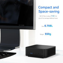 Load image into Gallery viewer, Beeelink SEI Mini PC with Intel Core i7-12700H 32GB DDR5, 500GB NVMe M.2 SSD, Triple Display 4K@60Hz Output, Wi-Fi 6, BT5.2 W-11 Mini Desktop Computer
