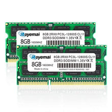 Load image into Gallery viewer, PC3L 12800S 8GB DDR3 1600 16GB Kit (2X8GB) Sodimm RAM 2Rx8 1.35V 204pin CL11 Notebook RAM Memory, xgbddrsodimmvgreenlaptop_1
