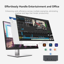 Load image into Gallery viewer, Beelink EQR5 Mini PC AMD Ryzen 5 5650U(6C/12T,up to 4.2GHz), Mini Computer 8GB DDR4 RAM 500GB PCIe3.0x4 SSD Dual LAN,Support 4K Dual Screen Display (2*HDMI)/WiFi6/BT5.2/Office Micro PC
