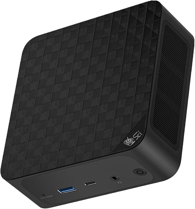 Beeelink SEI Mini PC with Intel Core i7-12700H 32GB DDR5, 500GB NVMe M.2 SSD, Triple Display 4K@60Hz Output, Wi-Fi 6, BT5.2 W-11 Mini Desktop Computer