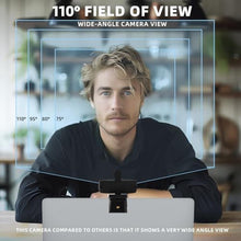 Load image into Gallery viewer, PEATOP Full HD Webcam for PC 1080P with Microphone,Computer Webcam 110 Field of View Streaming Camera with Cover Tripod Auto Light Correction Webcams for Zoom,Video Call, Skype,Teams, Black_2771
