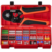 Load image into Gallery viewer, PEBA Ferrule Crimping Tool Kit, Wire Ferrules with Twin Ferrules, AWG 28-7, Assorted_1
