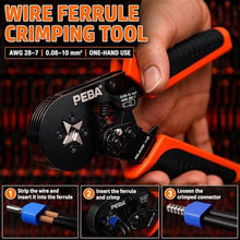 Load image into Gallery viewer, PEBA Ferrule Crimping Tool Kit, Wire Ferrules with Twin Ferrules, AWG 28-7, Assorted_6268
