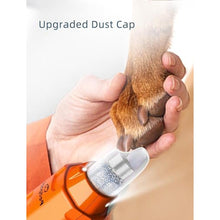 Load image into Gallery viewer, pedgogo 6-Speed Dog Nail Grinder &amp; 3 Grinding Heads Super Quiet 45dB with 2 LED Lights 12000RPM Pet Nail Grinder&amp; 3 Grinding Ports Dog Nail Trimmer for Large Medium Small Dogs with Dust Cap, Orange_673
