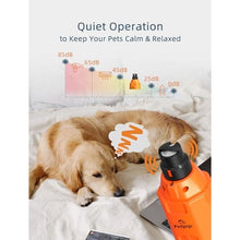 Load image into Gallery viewer, pedgogo 6-Speed Dog Nail Grinder &amp; 3 Grinding Heads Super Quiet 45dB with 2 LED Lights 12000RPM Pet Nail Grinder&amp; 3 Grinding Ports Dog Nail Trimmer for Large Medium Small Dogs with Dust Cap, Orange_675
