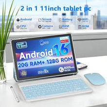 Load image into Gallery viewer, PEICHENG Tablet 11inch Android 16 Octa-core Processor, RAM 20GB(4+14Expand)+ROM 128GB, 8000mAh Battery, 5MP+13MP Dual Cameras, Blue_469
