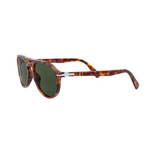 Load image into Gallery viewer, Persol Unisex PO3235S Aviator Sunglasses, Red Havana/Green, 55 mm, RedHavanaGreen_2344
