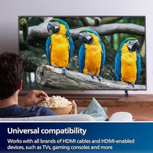 Load image into Gallery viewer, Philips 2 Device HDMI 2.1 Switch Splitter [8K@60Hz 4K@120Hz] Dolby Atmos, HD Dolby 7.1 Surround Sound, 48 Gbps Data Transfer, Switch Selector, Gaming, Smart TV, Firestick, PS5, PS4, xBox, SWV9173GR/37, Gray_1276
