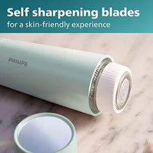 Load image into Gallery viewer, Philips Beauty Series 5000 Electric Shaver and Personal Groomer for Women, Cordless &amp; Compact, Hypoallergenic Head, Gentle &amp; Quick Hair Removal Easy Touch Ups, Mint Green, BRR474/00, MintGreen_8787
