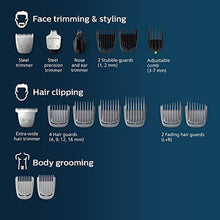 Load image into Gallery viewer, Philips Norelco Multigroom 5000 Series, All-in-One Trimmer and Hair Clipper, 18-Piece Men's Grooming Kit for Beard, Face, Hair, Body and Intimate Areas, No Blade Oil Needed, Model MG5910/49, Black_5245
