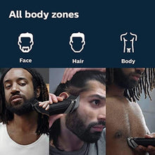 Load image into Gallery viewer, Philips Norelco Multigroom 5000 Series, All-in-One Trimmer and Hair Clipper, 18-Piece Men's Grooming Kit for Beard, Face, Hair, Body and Intimate Areas, No Blade Oil Needed, Model MG5910/49, Black_5247
