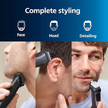 Load image into Gallery viewer, Philips Norelco Multigroom All-in-One Trimmer with 13 Pieces All-in-one Trimmer 9-in-1 MG3740, ChromeBlack_18
