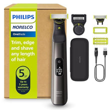 Load image into Gallery viewer, Philips Norelco OneBlade Pro 360 Face + Body Trimmer + Shaver, Travel Case, BlackLimeGreen_1
