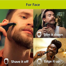 Load image into Gallery viewer, Philips Norelco OneBlade Pro 360 Face + Body Trimmer + Shaver, Travel Case, BlackLimeGreen_155
