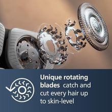 Load image into Gallery viewer, Philips Norelco Shaver Series 9000, Wet and Dry Electric Shaver, with Lift &amp; Cut Shaving System and SenseIQ Technology, Pop-up Trimmer, Cleaning Pod, Charging Stand and Travel Case, Model S9987/85, Gray_314
