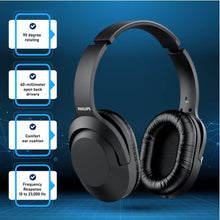Load image into Gallery viewer, Philips Over Ear Wired Stereo Headphones for Podcasts, Studio Monitoring and Recording Headset for Computer, Keyboard and Guitar with 6.3 mm (1/4") Add On Adapter, Black_5244

