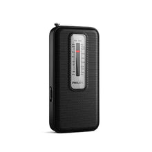 Load image into Gallery viewer, PHILIPS Portable AM FM Radio, Battery Operated, Tuning Light, Excellent Reception Black TAR1506, multicoloured_874
